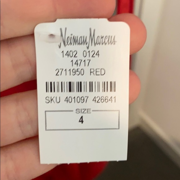 Self Portrait | 2019 Red Handkerchief Midi Dress 4 - Picture 6 of 8